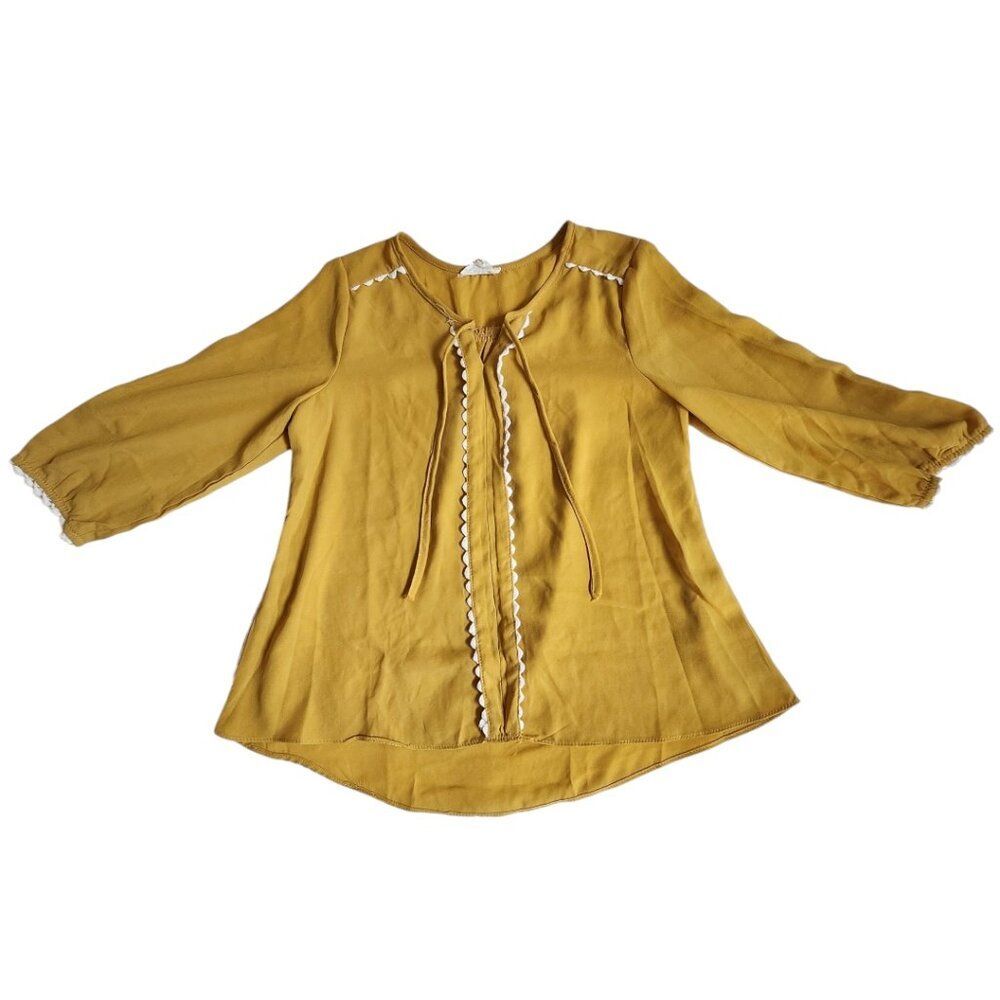 Hayden Girls mustard yellow top sz 9/10